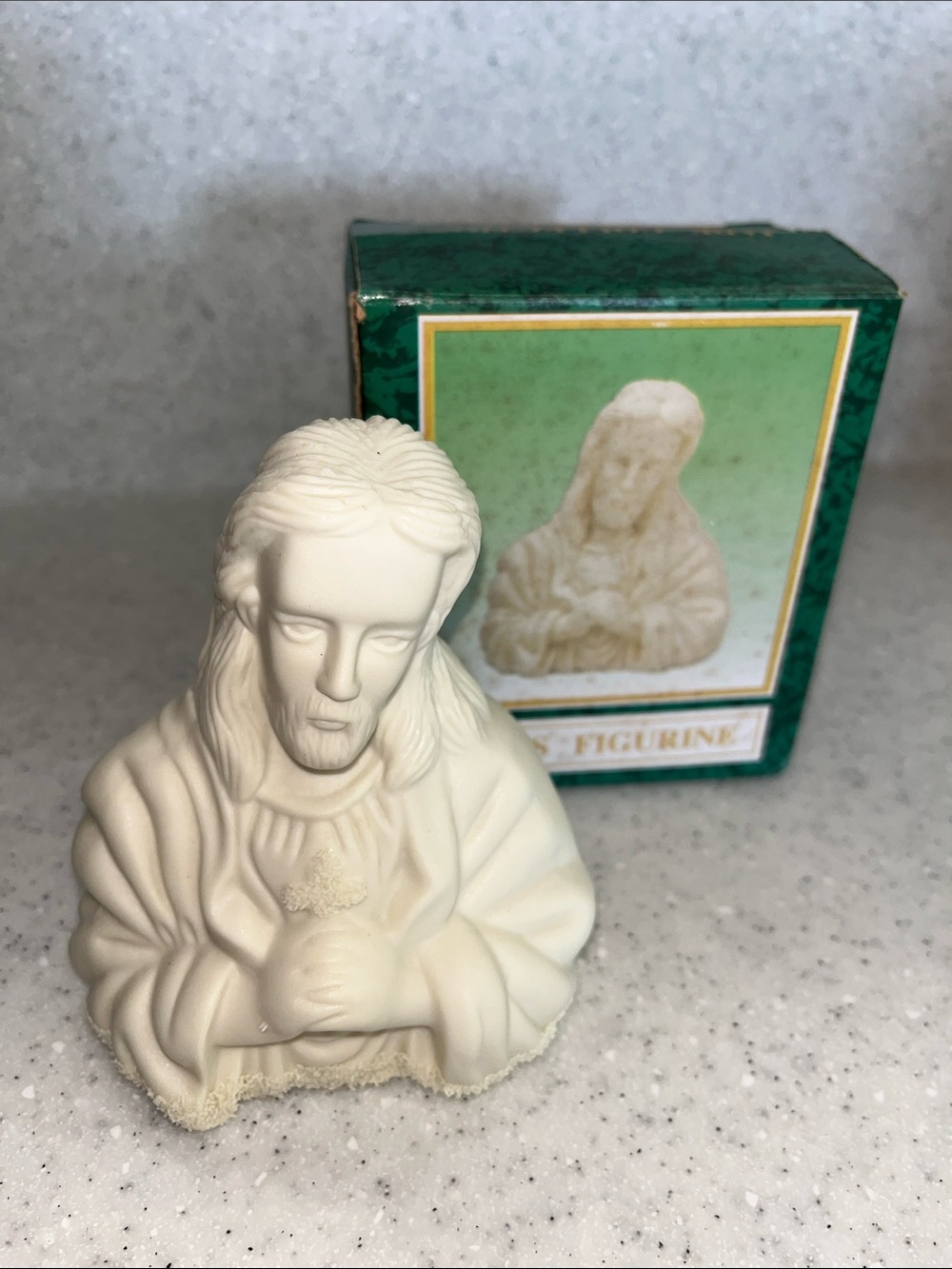 Vtg Jade Collection Jesus Figurine NIB 4.5" #22346 World Bazaars Religious Decor